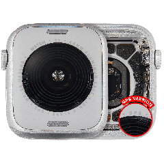 Housing Assembly Compatible For Watch Series SE 2nd (44MM) (Used OEM Pull: Grade A) (GPS Version) (Aluminum / Silver)