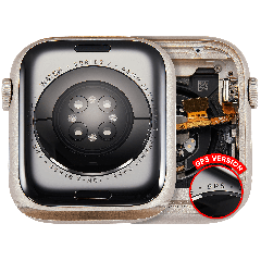 Housing Assembly Compatible For Watch Series 7 (45MM) (Used OEM Pull: Grade A) (GPS Version) (Aluminum / Starlight)