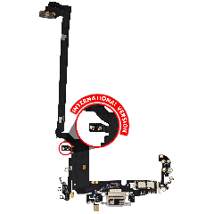 Charging Port Flex Cable for iPhone 17 Pro Max (Premium) (International Version) (Silver)
