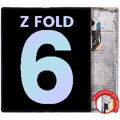 Inner OLED Assembly With Frame For Samsung Galaxy Z Fold 6 5G (US & International) (Service Pack) (Silver Shadow)