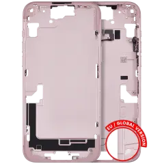 Mid-Frame Housing  W/ Small Parts For iPhone 15 Plus (EU / Global Version) (Used OEM Pull: Grade B) (Pink)