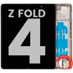 Inner OLED Assembly With Frame For Samsung Galaxy Z Fold 4 5G (US & International) (Used OEM Pull: Grade A) (Beige)