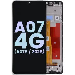 LCD Assembly With Frame For Samsung Galaxy A07 4G (A075 / 2025) (Service Pack) (All Colors)