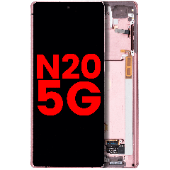 OLED Assembly With Frame For Samsung Galaxy Note 20 5G (Aftermarket Plus) (Mystic Bronze)