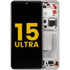 OLED Assembly With Frame For Xiaomi 15 Ultra (Refurbished) (White)