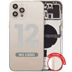Back Housing W/ Small Parts For iPhone 12 Pro Max (EU / Global Version) (Aftermarket Plus) (Gold)
