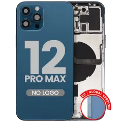 Back Housing W/ Small Parts For iPhone 12 Pro Max (EU / Global Version) (Aftermarket Plus) (Pacific Blue)
