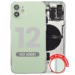 Back Housing W/ Small Parts For iPhone 12 (EU / Global Version) (Aftermarket Plus) (Green)