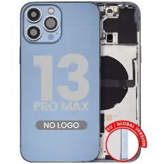 Back Housing W/ Small Parts For iPhone 13 Pro Max (EU / Global Version) (Aftermarket Plus) (Sierra Blue)