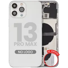 Back Housing W/ Small Parts For iPhone 13 Pro Max (US Version) (Aftermarket Plus) (Silver)