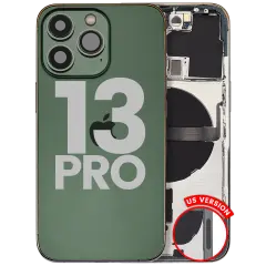 Back Housing W/ Small Parts For iPhone 13 Pro (US Version) (Used OEM Pull: Grade B) (Alpine Green)