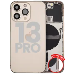 Back Housing W/ Small Parts For iPhone 13 Pro (US Version) (Used OEM Pull: Grade C) (Gold)