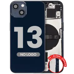 Back Housing W/ Small Parts For iPhone 13 (EU / Global Version) (Aftermarket Plus) (Midnight)