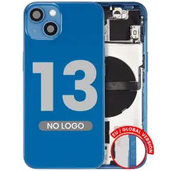 Back Housing W/ Small Parts For iPhone 13 (EU / Global Version) (Aftermarket Plus) (Blue)