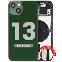 Back Housing W/ Small Parts For iPhone 13 (EU / Global Version) (Aftermarket Plus) (Green)