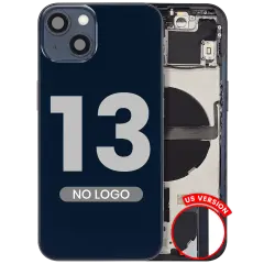 Back Housing W/ Small Parts For iPhone 13 (US Version) (Aftermarket Plus) (Midnight)