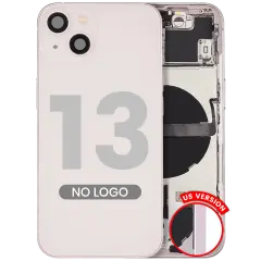 Back Housing W/ Small Parts For iPhone 13 (US Version) (Aftermarket Plus) (Pink)