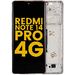 OLED Assembly With Frame For Xiaomi Redmi Note 14 Pro 4G (Refurbished) (Sand Gold)
