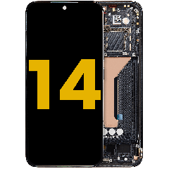 OLED Assembly With Frame For Xiaomi 14 (Refurbished) (Black)