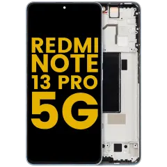 OLED Assembly With Frame For Xiaomi Redmi Note 13 Pro 5G (Refurbished) (Olive Green)