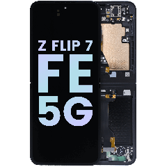 Inner OLED Assembly With Frame For Samsung Galaxy Z Flip 7 FE 5G (Service Pack) (Black)