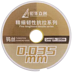 Fine Toughness Tensile Tungsten Diamond Wire (Width: 0.035mm / Length: 100m) (XHZC)