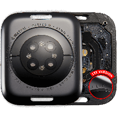 Back Cover Assembly For Watch Series 9 (41mm) (LET Version) (Aluminum / Space Black)