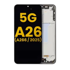 OLED Assembly With Frame For Samsung Galaxy A26 5G (A266 / 2025) (Refurbished) (Black)