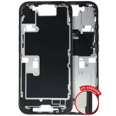 Mid-Frame Housing  W/ Small Parts For iPhone 16 Pro (US Version) (Used OEM Pull: Grade B) (Black Titanium)