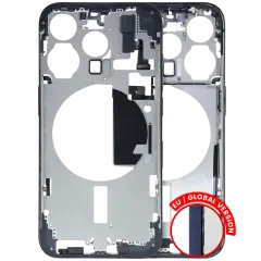 Mid-Frame Housing  W/ Small Parts For iPhone 15 Pro (EU / Global Version) (Used OEM Pull: Grade C) (Blue Titanium)