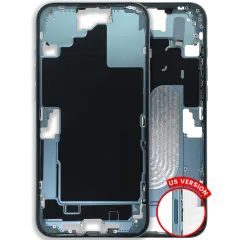 Mid-Frame Housing  W/ Small Parts For iPhone 16 Plus (US Version) (Used OEM Pull: Grade C) (Teal)