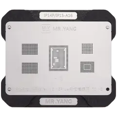 M.Y Board Transfer Reballing Stencil (A16) & Middle Layer Frame Reballing Platform For iPhone 14 Pro / 14 Pro Max / 15 / 15 Plus (YCS)