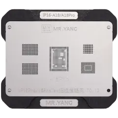 M.Y Board Transfer Reballing Stencil (A18 / A18 pro) & Middle Layer Frame Reballing Platform For iPhone 16 series (YCS)