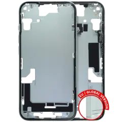 Mid-Frame Housing  W/ Small Parts For iPhone 15 (EU / Global Version) (Used OEM Pull: Grade C) (Green)