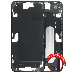 Mid-Frame Housing  W/ Small Parts For iPhone 16 Plus (US Version) (Used OEM Pull: Grade C) (Black)