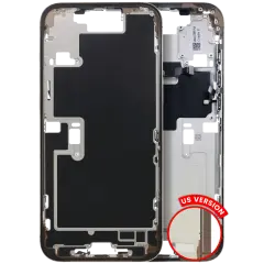 Mid-Frame Housing  W/ Small Parts For iPhone 16 Pro Max (US Version) (Used OEM Pull: Grade B) (Desert Titanium)