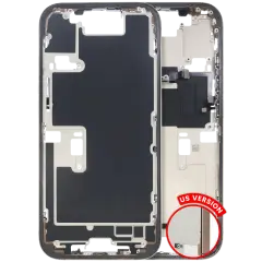 Mid-Frame Housing  W/ Small Parts For iPhone 16 Pro (US Version) (Used OEM Pull: Grade B) (Desert Titanium)