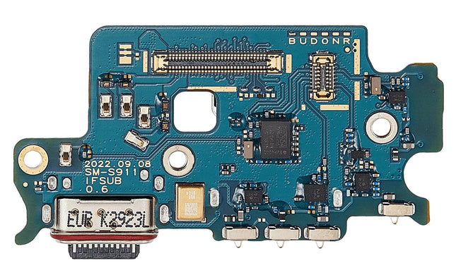 Charging Port | for: Samsung Galaxy S23 | with: Board, Sim Card Reader | US |Original