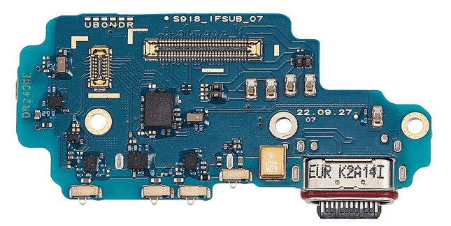 Charging Port | for: Samsung Galaxy S23 Ultra | with: Board, Sim Card Reader | US | Original