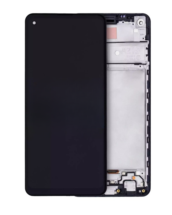 LCD Assembly | for: Samsung Galaxy A21s (A217 / 2020) | OEM | with: Frame