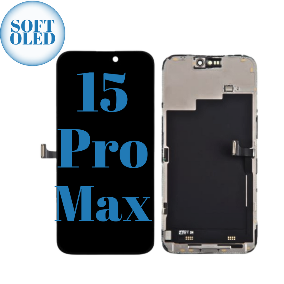 For iPhone 15 Pro Max LCD Screen Digitizer Display Assembly Soft Oled 120HZ