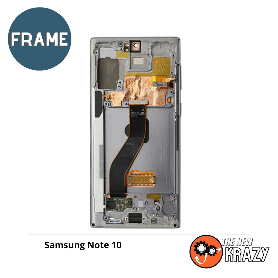 Samsung-Galaxy-Note 10-Mid Frame-Aura Glow/Silver