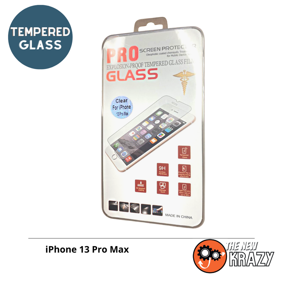 iPhone-13 Pro Max-Premium Tempered Glass-Clear (Pack of 100)